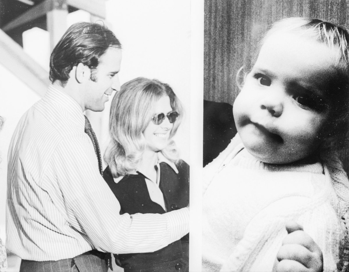 December 18, 1972: Neilia Biden, Joe Biden's first wife, and their 13-month-old daughter, Naomi Christina Biden, were killed in a car crash in Hockessin, Delaware, as Neilia Biden was driving with their three children to buy a Christmas tree.