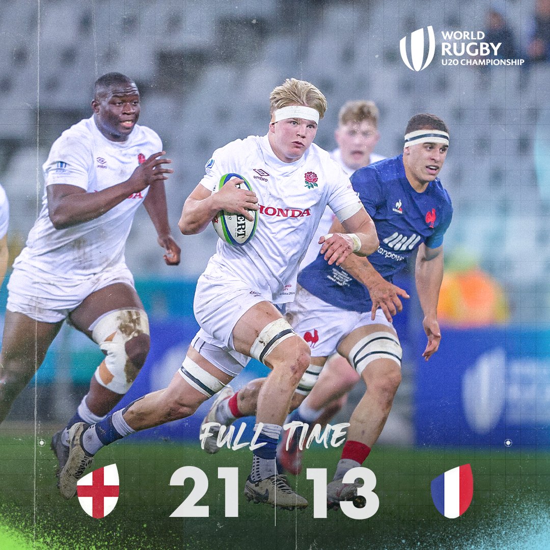 The 8 year wait is over! 🏴󠁧󠁢󠁥󠁮󠁧󠁿

<a href="/EnglandRugby/">England Rugby</a> have won the #WorldRugbyU20s Championship! 🏆

#ENGvFRA