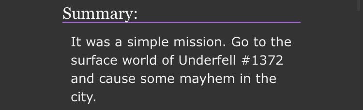 archiveofourown.org/works/46944616

Inspired by a song from the Musical “Epic” from the Cyclops era. Featuring the Bad Sans Gang, and Dadmare

Tw: Blood, Injury, Torture, Death, Gore

#UndertaleAU