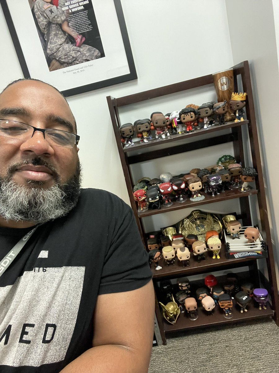 Damo_Seayn3D's tweet photo. I meant to send this this morning. About 2 years ago I started collecting Funko Pops. I’m thinking about getting back into collecting basketball cards again. #kidulting #GoodDayDC @Mikea_Turner @ramirezreports @anniemaemedia https://t.co/yd9MdXtFs6
