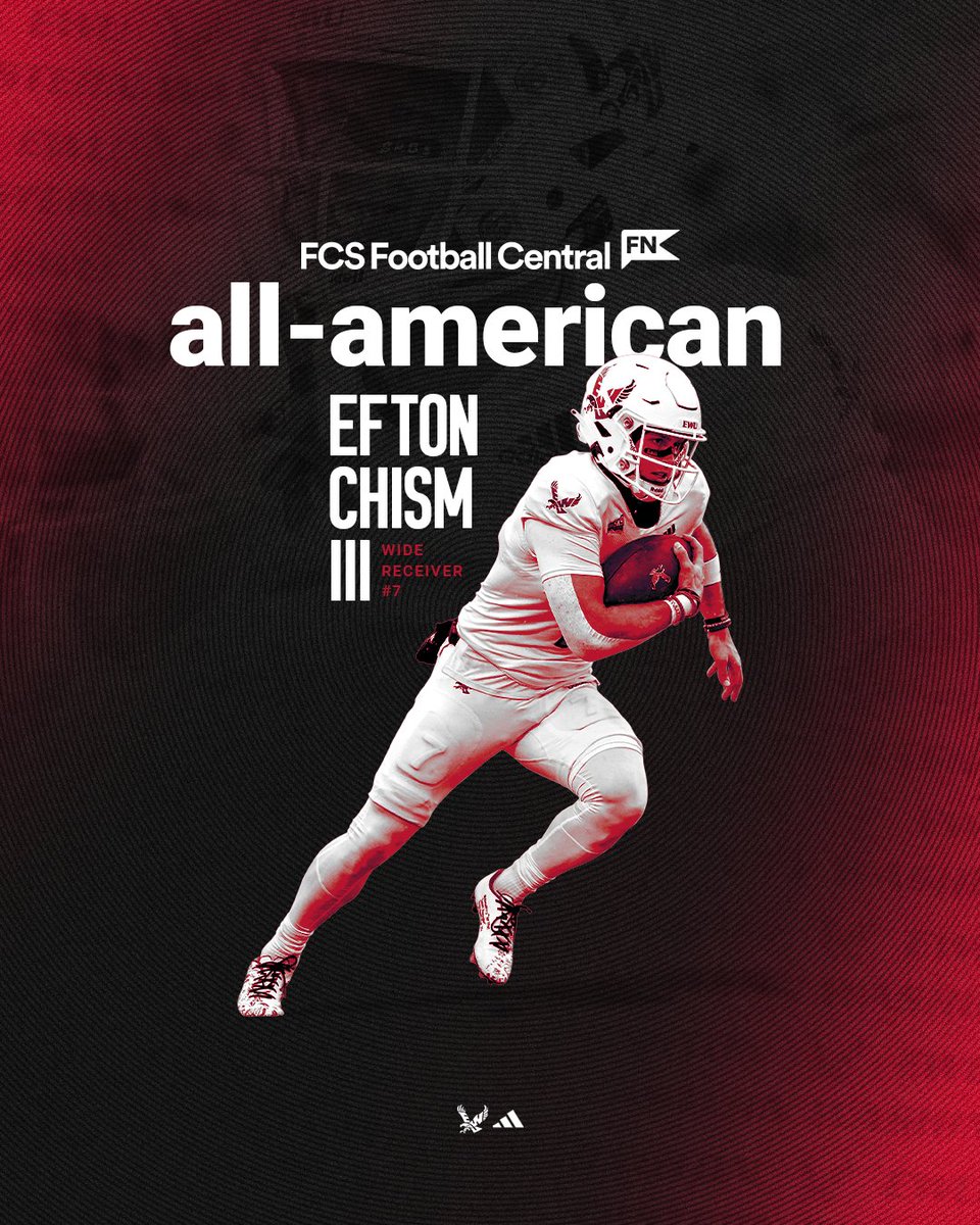 EWUFootball's tweet photo. Returning All-American and All-Conference, @EftonChism is ready to do it again!

#GoEags #EKG https://t.co/eUGGAsXE3y