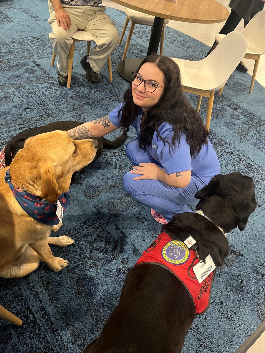 Meet Dooley and the therapy dog crew! They made a visit to our Richmond campus to give out some puppy kisses and joyful energy to our students!

It's easy to say that they had a fur-tastic time! :)