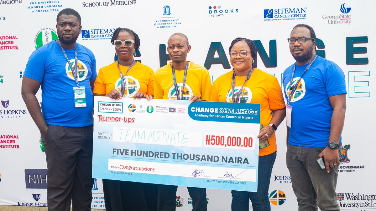 CRePHSNIMR's tweet photo. #ChangeChallenge

Team Activate Nigeria  &amp; Team Success both from Leadcity University @LeadcityIB emerged as the runner-ups for the #CHANGECHALLENGE 2024

Congratulations.
@iwelunmorj @JosephTucker @CAirhihenbuwa @nih @DrTunjiAlausa @drsobande @UcheomaNwaozuru @Fmohnigeria https://t.co/bFRMjUZCUT