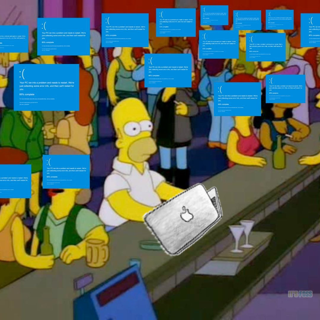 texcalac's tweet photo. Trabajando y en el chisme de los fallos globales... #MACOS #Crowdstrike #Windows #microsoftupdate https://t.co/VZ030T8PH2