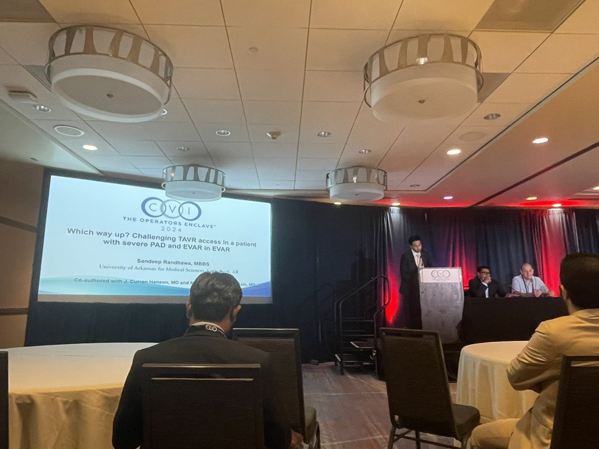 Delighted to be chosen as a finalist at <a href="/cvinnovations/">CV Innovations</a> Operators Enclave in Structural Challenging Cases! Grateful for the support of Dr. Zulqarnain and <a href="/UAMS_Cardio/">UAMS Cardiology Fellowship</a>