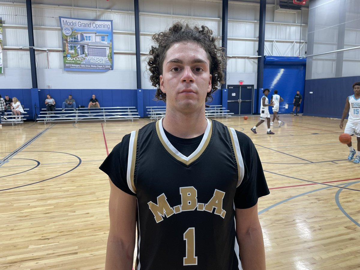 2025 guard Julian Crespo scored 22 points in Marcus Barnes Academy’s first game of action here at #FLJam