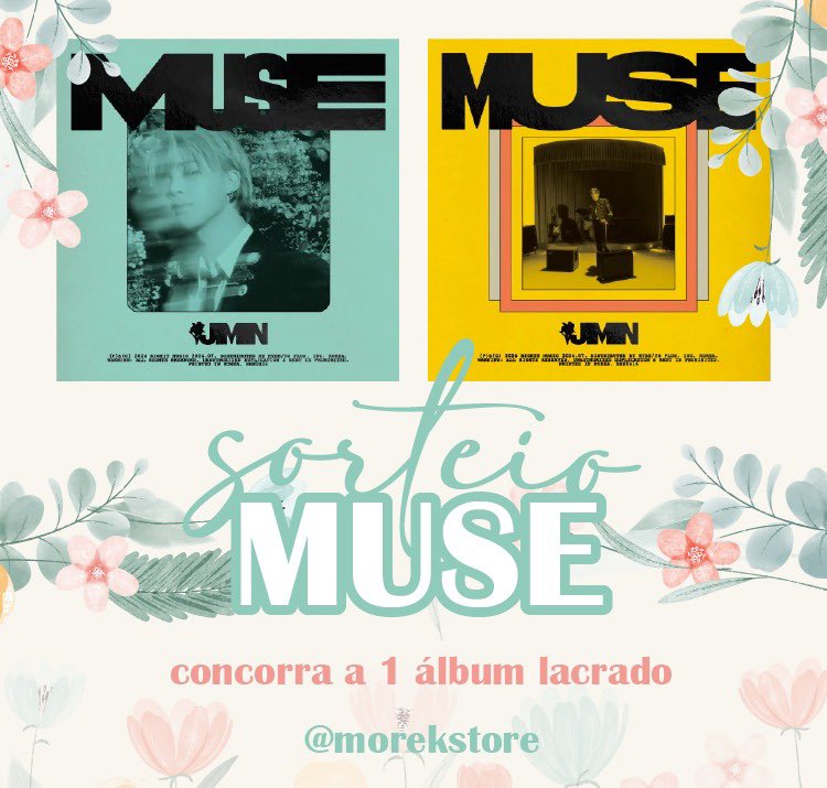 morekstore's tweet photo. SORTEIO MUSE

Regras:

- Seguir a More
- Dar RT nesse tweet
- Postar 1 print dando stream em muse

Sorteio por RT dia 09/08 https://t.co/3vZz9d6kws