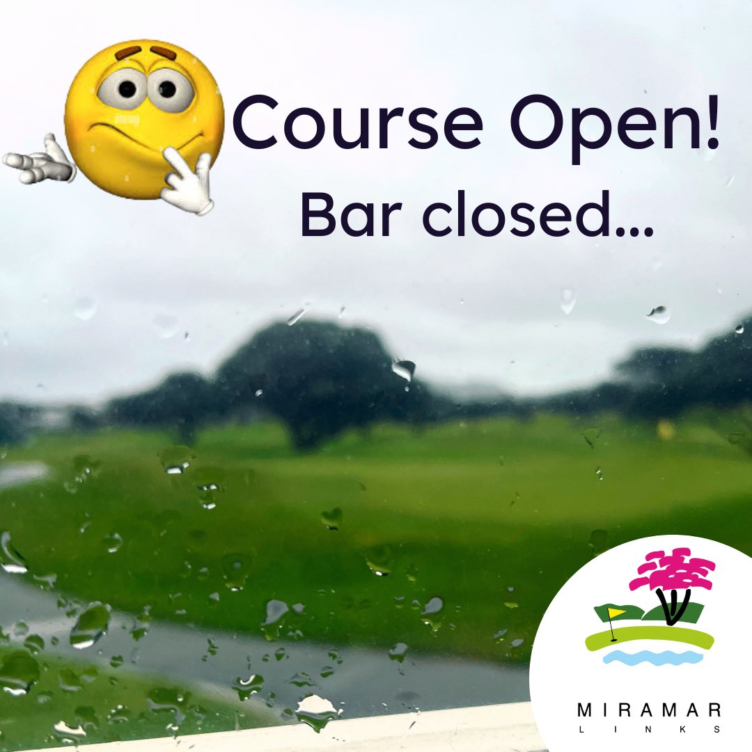 A few hardy souls out on the Links today…