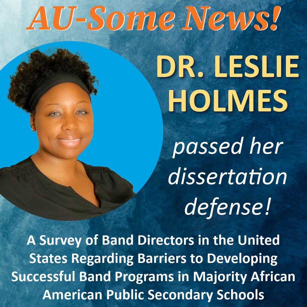We have a new DR in the #AUFamily! Congratulations Dr. Holmes! #MusicEducation <a href="/AUCollegeofEd/">Auburn College of Education</a> <a href="/AuburnU/">Auburn University</a>