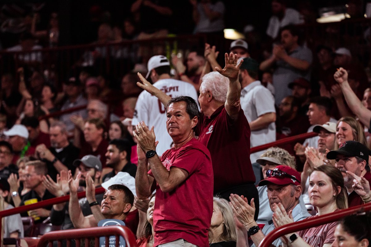 Did you know? 

During the 2023-24 season, all 8 Carolina sports the NCAA keeps attendance rankings for (WBB, BB, SB, FB, MBB, VB, MSOC, WSOC) finished in the top 50 in average attendance, becoming the only D-I school to have those 8 sports do so.

#Gamecocks I #ForeverToThee