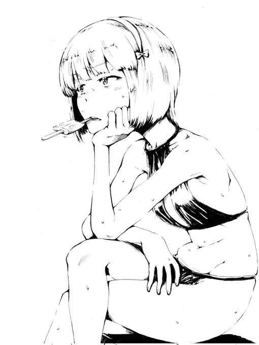 #暑いのでアイスの画像を貼る あまりの暑さにカトちゃんもお店を閉めてプールへ 皆様も涼しい所でお過ごしください