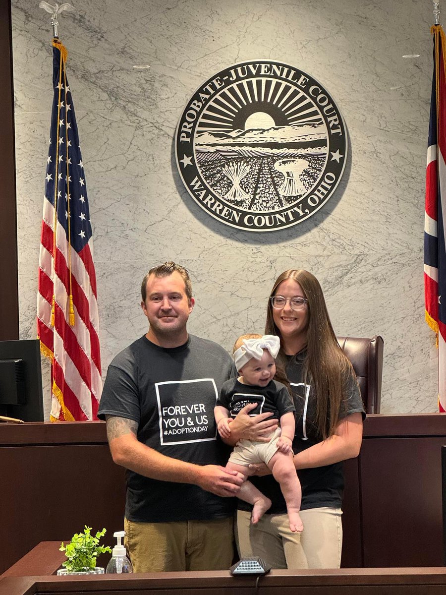 Happy Finalization Friday!! Jeff and Kaitlyn, your daughter is adorable 🩷
FOREVER you &amp; us
#adoptionday
#adoptioncircle
#openadoption