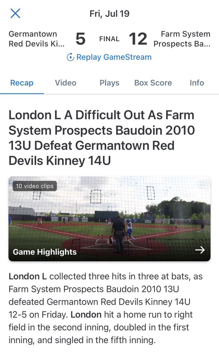 LondonLambert29's tweet image. Our team is still fighting at the NFA National Championship. I hit another homer today. #farmraised 💙🤍🥎