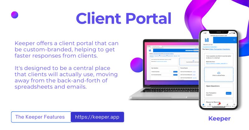 Say goodbye to endless emails and spreadsheets! Keeper's client portal offers a centralized, efficient, and branded experience for seamless communication and document sharing. Discover more at buff.ly/3YooVz4.