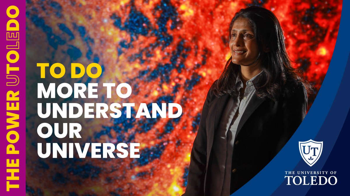 UToledo's tweet photo. UToledo ranked among the top ten institutions in proposals for observing time on @NASAWebb, including astronomer Rupali Chandar, Ph.D., who leads two observation programs and is a core member of the #PHANGS international research program. #ThePowerToDo https://t.co/S0xiUiBlsY https://t.co/fWHyHtYlid