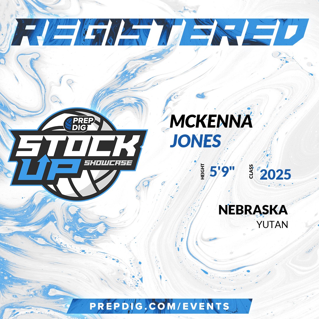 PrepDig's tweet photo. Welcome Class of 2025 Mckenna Jones of Yutan to the @PrepDig_NE Showcase on July 21st @ The Volleyball Academy.
π₯π #PDStockUp ππ₯
More info! π https://t.co/l2S7oUoi7R https://t.co/wy3INZNnXc