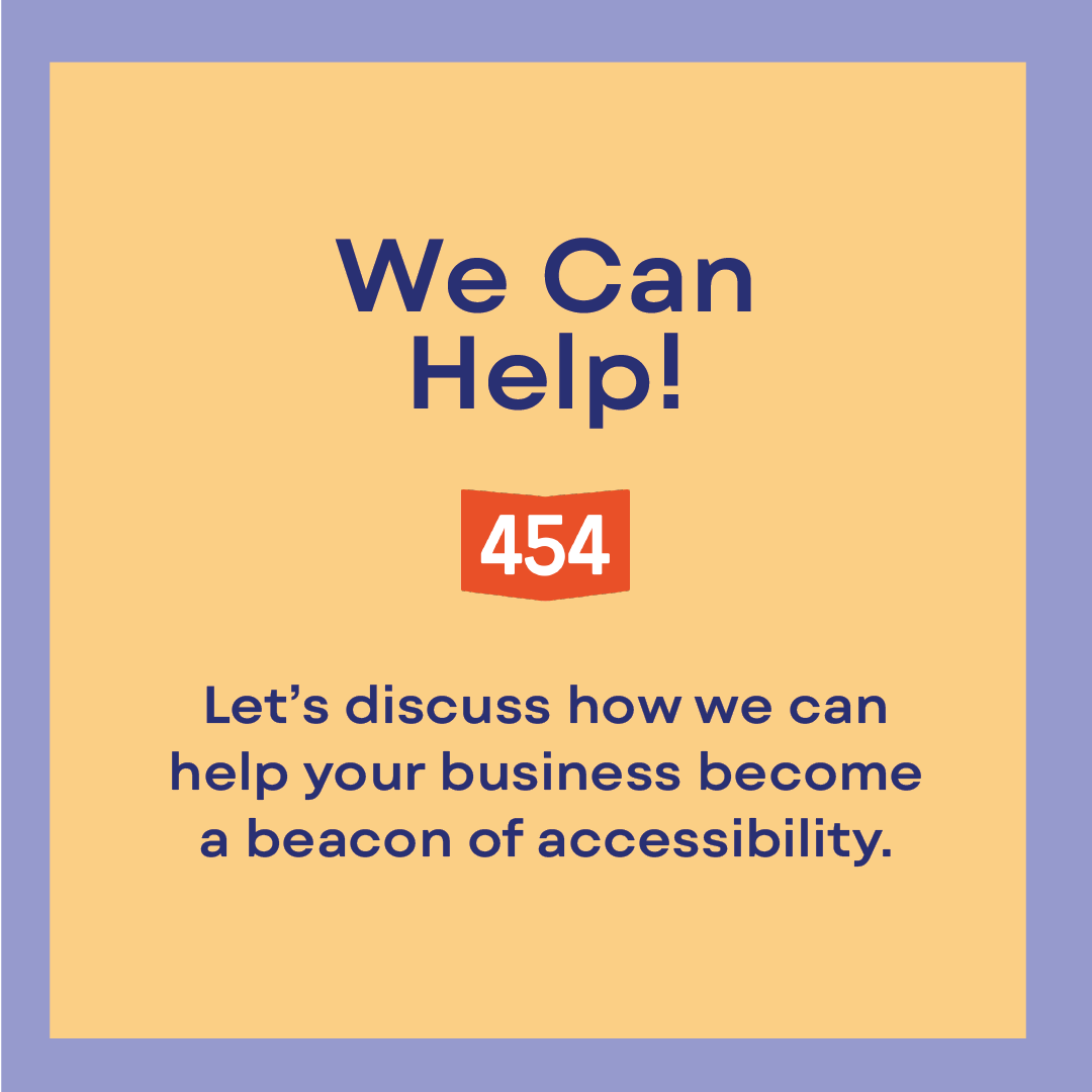 454Creative's tweet photo. At 454 Creative, we understand the importance of ADA compliance. 

Make your website a beacon of accessibility! Schedule a call today and let's make a difference together. 📞 Head to the link in our bio to chat with our team. 

#AccessibilityMatters  #WebDesign #MarketingAgency https://t.co/BUEo2EMm7h