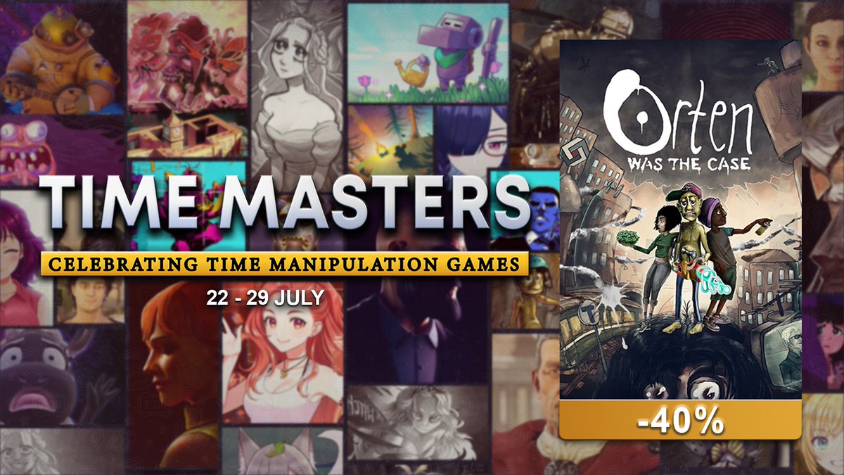 It's Rewind Time! ⌛
Orten Was The Case is part of Bright Gambit's first sale on Steam: #TimeMasters!

You can get the game on 40% off and save the world before the time runs out! 🌍 💥

2ly.link/1z0lr