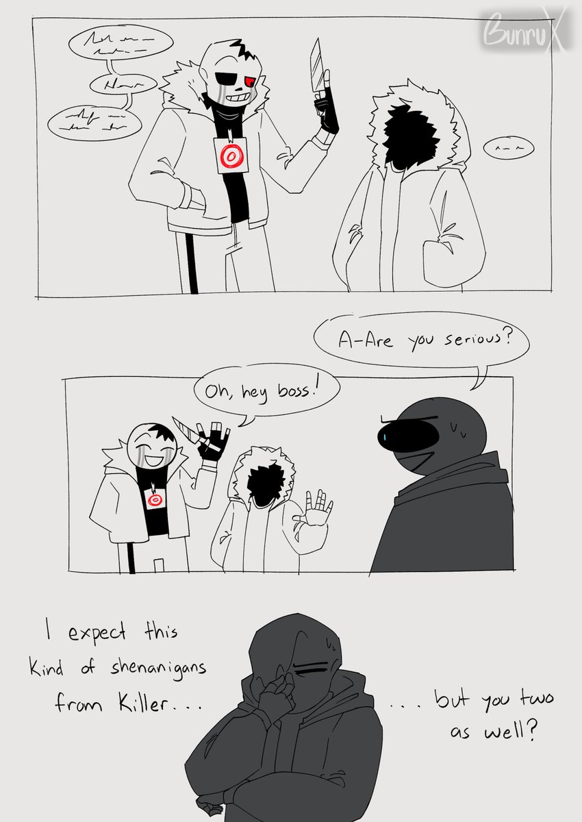 thebunrux's tweet photo. i see nothing wrong
(1/2)

#undertaleAU #badguysanses #murdertimetrio https://t.co/7pWPKyRDHz