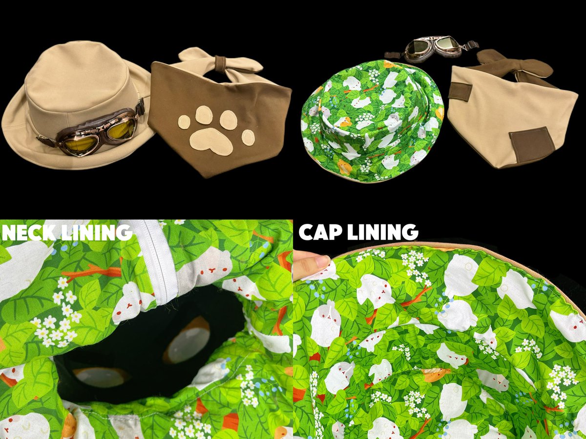 🟫   Premade fursuit   🟫
I made a new character! He is an adventurous rabbit🐰，He is also a botanist.🌿

Price: $3,800（Does not include postage.）
Including (head+claws+a hat+a triangle towel)

#fursuit #fursuitforsale #fursuits #fursuitselling #makefursuit #kemonosuit