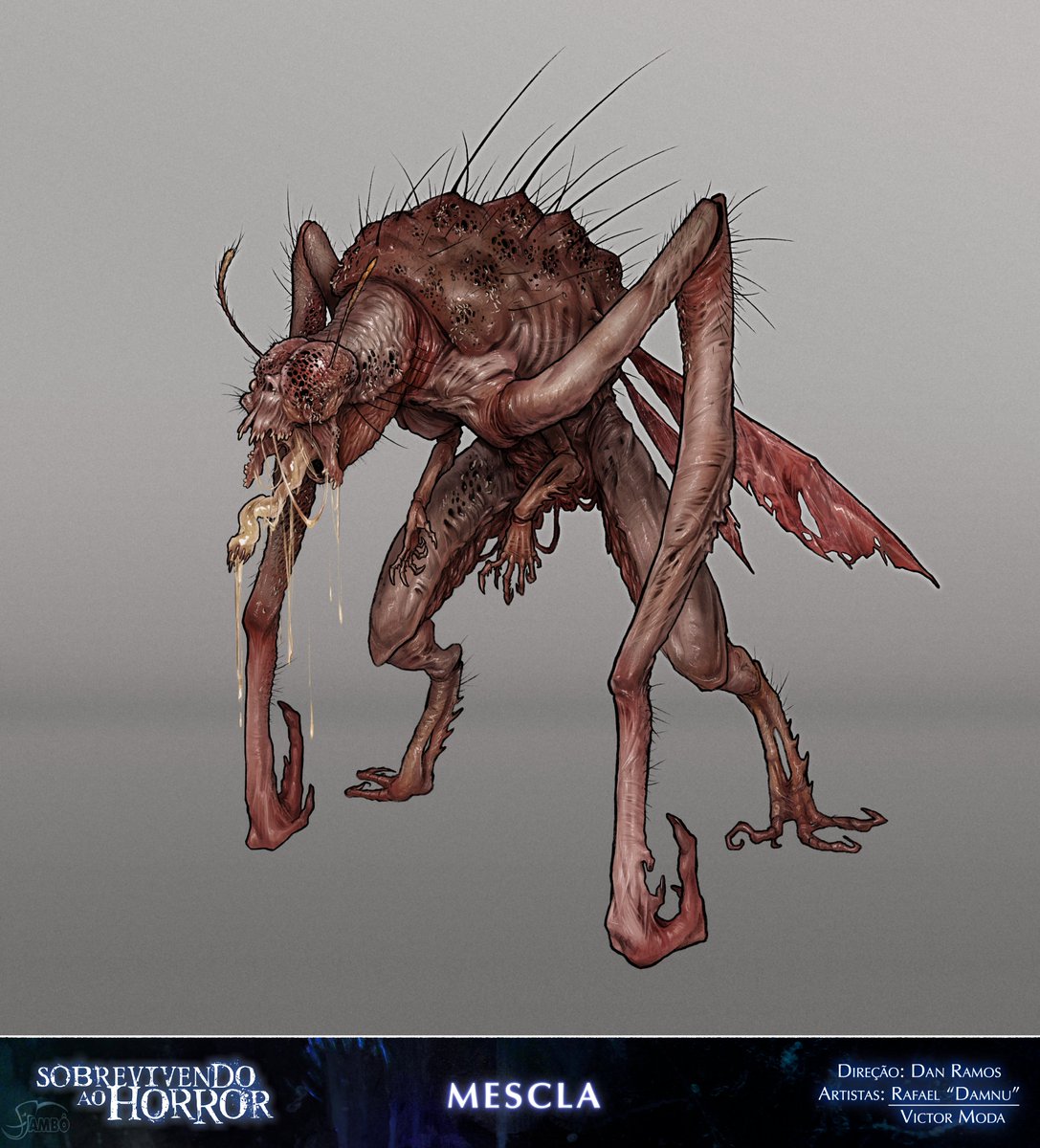 TocadosMonstros's tweet image. Uma nova perspectiva da Mescla, ameaça de #OrdemParanormalRPG: Sobrevivendo ao Horror, sob o olhar dos Mestres Artesãos!
Veja os comentários para saber mais de como foi o processo de ilustração da criatura e ver artes conceituais inéditas!
#OPQ #RPG #DnD #T20 #Cthulhu
(+)