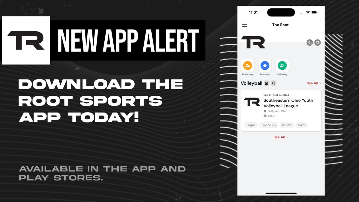 Download the new The Root Sports app for schedules and real-time updates! apps.apple.com/us/app/the-roo… play.google.com/store/apps/det…