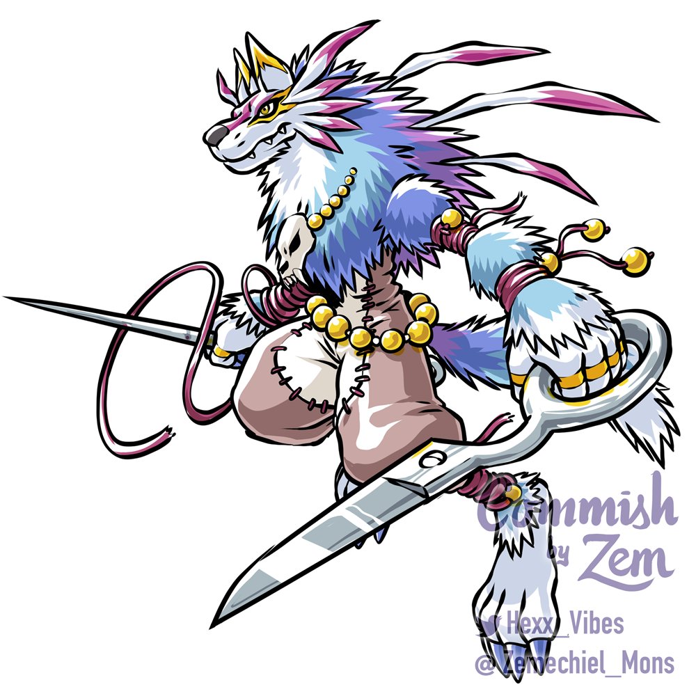 Zemechiel_Mons's tweet photo. PlushGabumon goes the opposite way to PlushAgumon, instead of growing tougher with technological updates it becomes nimbler and faster, using its fluff as a weapon or diversion, and consolidating as the ultimate arts&amp;crafts swashbuckler. https://t.co/Og2t9hsRFE