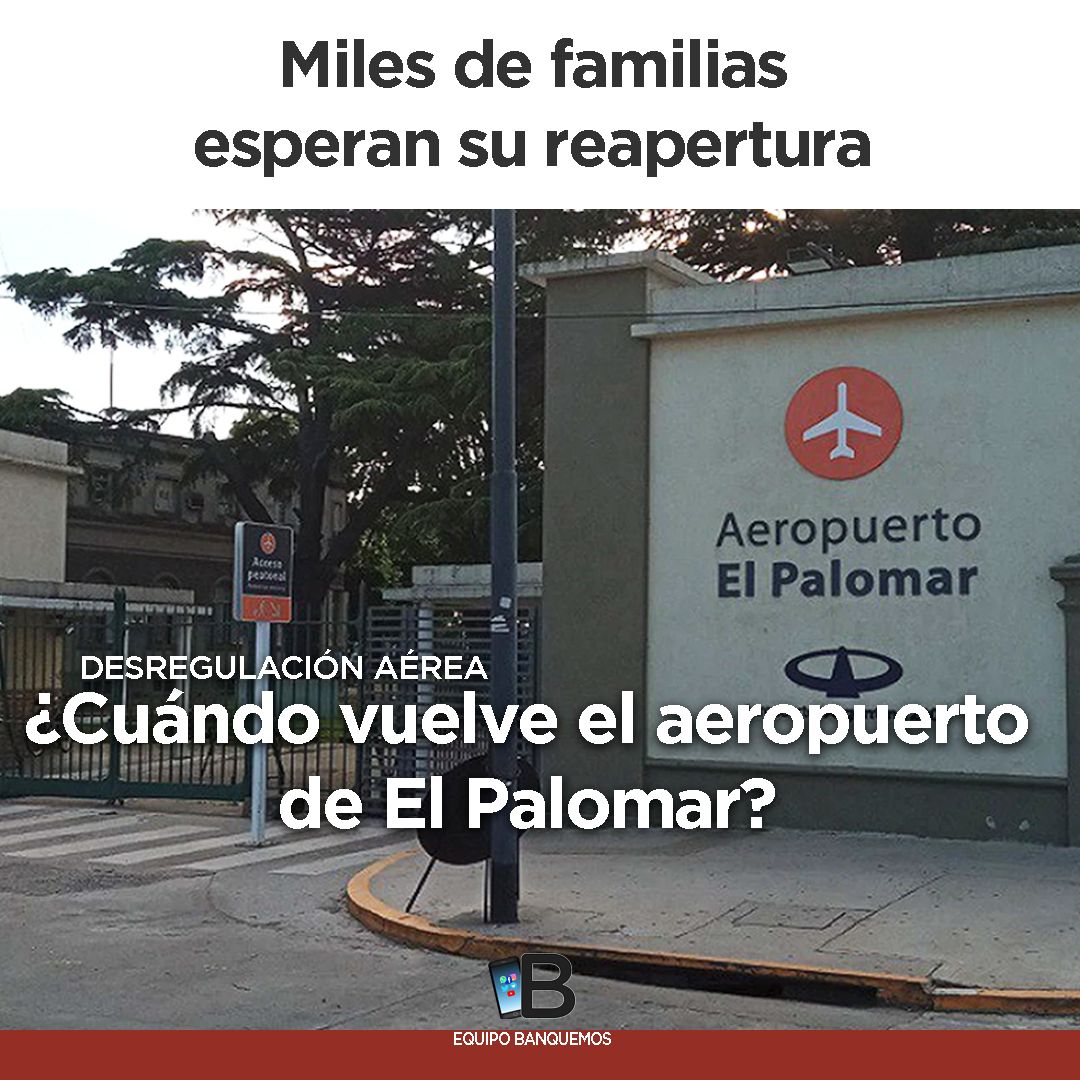 Sr Presidente <a href="/JMilei/">Javier Milei</a> ya no hay excusas. Reabran el Aeropuerto de El Palomar y que vuelvan las Low Cost a operar allí como lo hacían durante el Gobierno de <a href="/mauriciomacri/">Mauricio Macri</a>. Miles de familias esperan la reapertura.