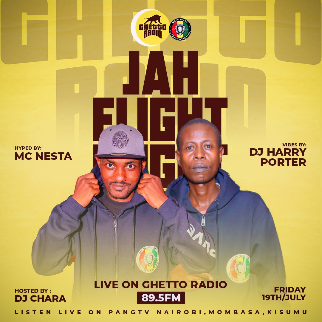Introducing the my guests in studio… This is happening till late on <a href="/GhettoRadio895/">Ghetto Radio</a> #JAHFLIGHT show with <a href="/CharraDeejay/">Deejay Charra</a> 
<a href="/FayahMama/">Fayah Mummah Afrika(Mama Alele) ST2 💕</a> 
<a href="/MaggyNduvi/">@Maggy Nduvi (Jah Lady)💚💛❤️</a> 
<a href="/AngelMariam14/">Angel Mariam</a> 
<a href="/sherydoris/">Doris Sherie</a> 
<a href="/DjBoboDread/">Dj BoboDread★</a> 
<a href="/Aliluyo4/">Ali luyo</a> 
<a href="/TMarleyz/">TS Marley</a> 
<a href="/jojomackenzie2/">_JOJO..H.E.R😁💋😷🍻🍷💫</a> 
<a href="/BonteChaplin/">Bonte Chaplin</a> 
<a href="/miriti42143/">Miriti zamiku HSC</a>
