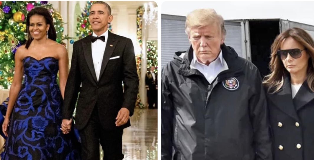 Barack and Michelle Obama outclass Melania and Donald Trump by a long shot! 

Drop a 💙 and Repost if you agree! 🤚