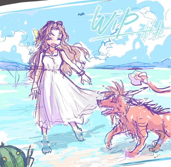 ここまで描いてだいぶ心が満たされてしまって続きを描くかは未定