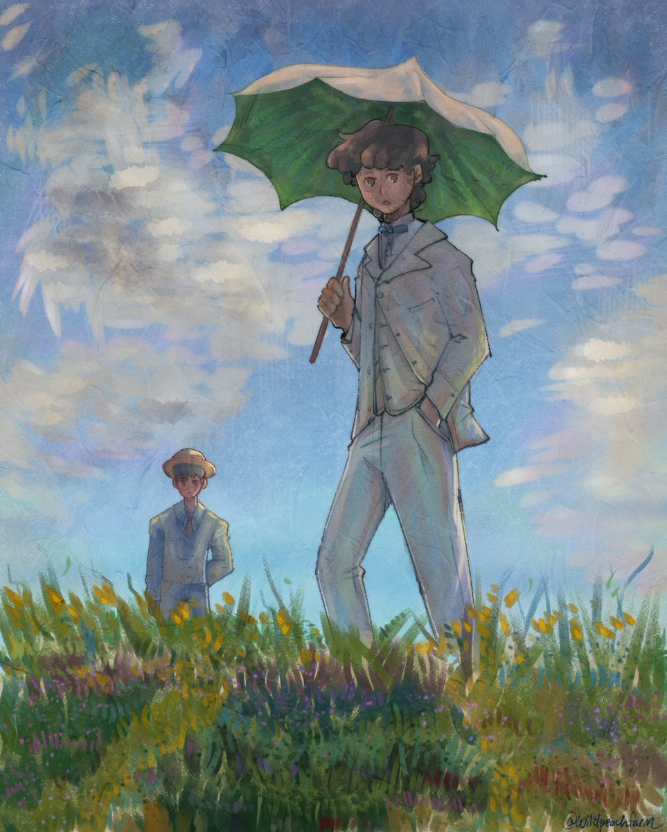 wildpeachfarm's tweet photo. My piece for the #classicscollab and #DteamArtDay 🌻 featuring Claude Monet's 'Woman with a Parasol' but DNF!
#dreamfanart #dreamwastakenfanart #georgenotfoundfanart @DreamFanartAcc https://t.co/RQCTbv5G87