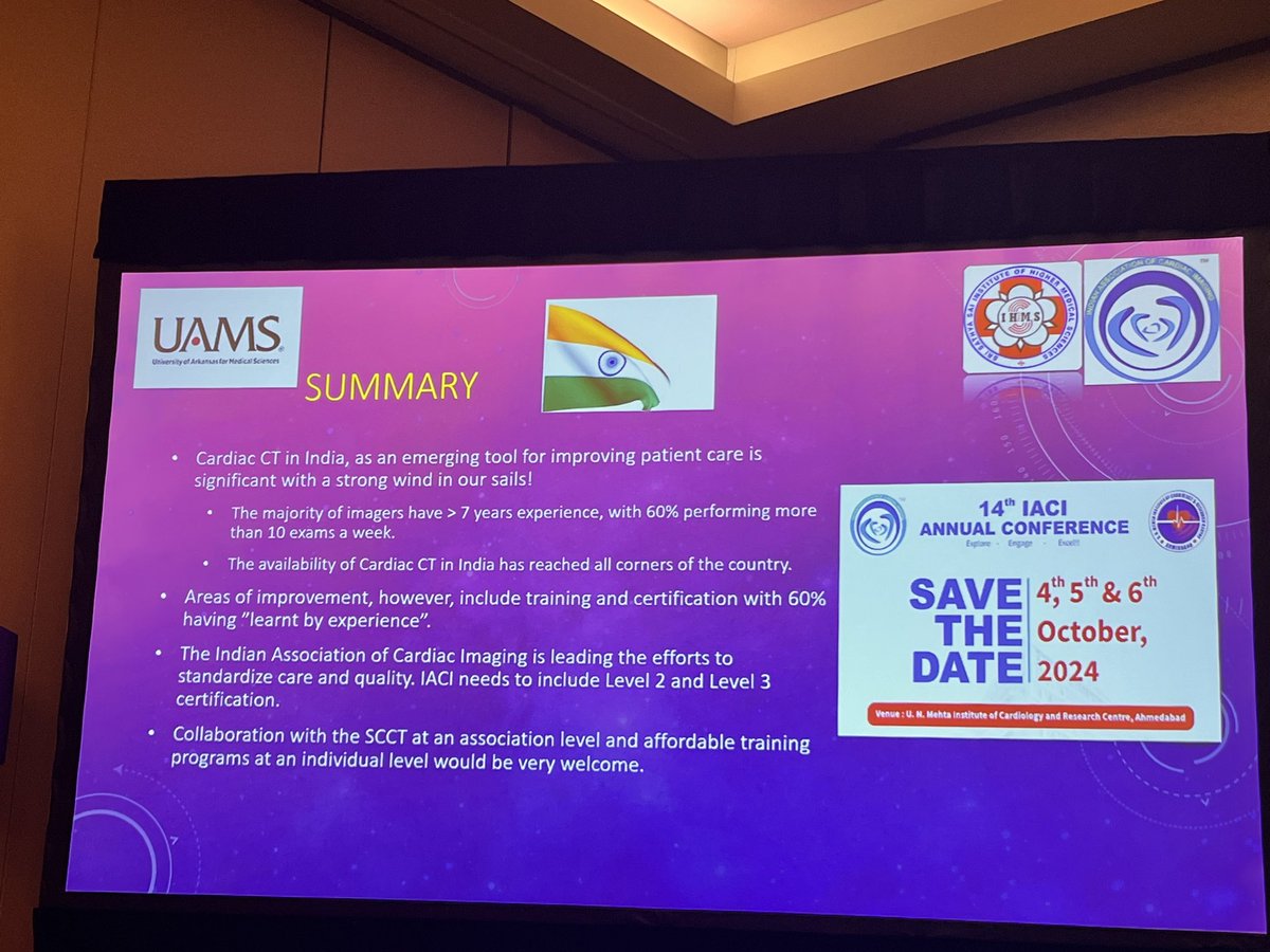iamritu's tweet photo. Growing #Yessct in India 
Need for more low cost CT solutions for this 1.5 billion population in a low resource setting with high rates of atherosclerosis #Scct2024 @MonaBhatia14 @SandeepHedgire https://t.co/jAJrlVIqka