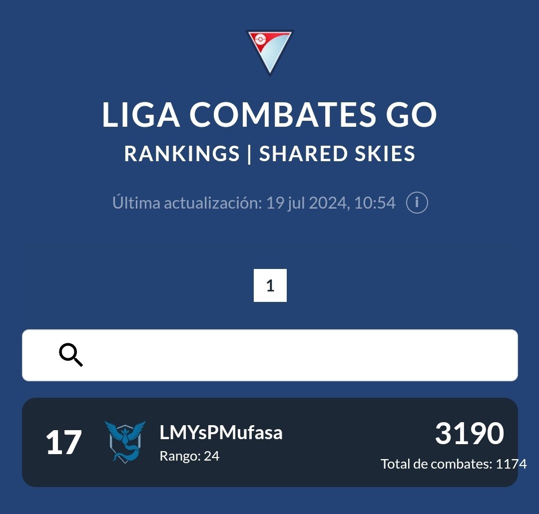 ✅ Alcanzamos 3200 ELO - Con una variación del team que habia recomendado / Empoleon por Poliwrath.
     De 3188 a 3202
     3-2  >>>  +2 pts
     2-3  >>>  -26 pts
     4-0-1  >>>  +38 pts
#PokemonGo #GBL #Leadeboard #PvP