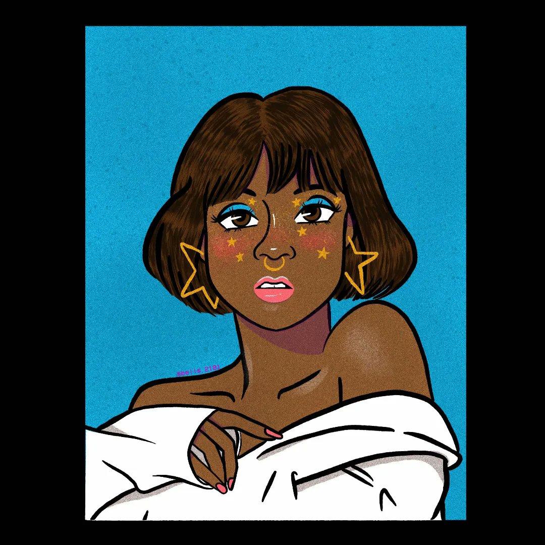 bells2101's tweet photo. Art vs Reference #2
.
.
.
#artvsreference #art #blackartist #procreate #digitalart #digitalpainting #blue https://t.co/SoYWRL24Fa