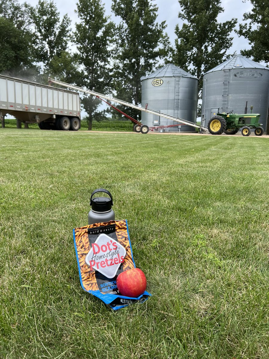 Matt_UMN_Extension (@matt_pfarr_farm) on Twitter photo Beautiful day to haul soybeans. When you have <a href="/dotspretzels/">Dot's Pretzels</a> a slow load out is just fine! #SummerVibes2024 #Farmer #snacks #soybeans Beautiful day to haul soybeans. When you have <a href="/dotspretzels/">Dot's Pretzels</a> a slow load out is just fine! #SummerVibes2024 #Farmer #snacks #soybeans