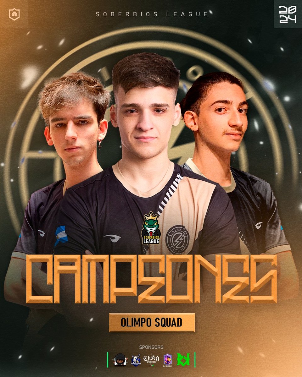 Soberbios League 🐸 (@soberbiosl_2024) on Twitter photo #SLR | ¡CAMPEONES! 🏆
Líderes de su grupo e intratables en fase de playoffs, los DIOSES son los actuales MONARCAS DEL PANTANO. 🐸🏛️
¡A disfrutar y festejar en el Olimpo!
¡Enhorabuena!
🥇| <a href="/OlimpoSquad/">Olimpo Squad⚡️</a> 🇵🇪
#EdiciónRelámpago ⚡ #SLR | ¡CAMPEONES! 🏆
Líderes de su grupo e intratables en fase de playoffs, los DIOSES son los actuales MONARCAS DEL PANTANO. 🐸🏛️
¡A disfrutar y festejar en el Olimpo!
¡Enhorabuena!
🥇| <a href="/OlimpoSquad/">Olimpo Squad⚡️</a> 🇵🇪
#EdiciónRelámpago ⚡