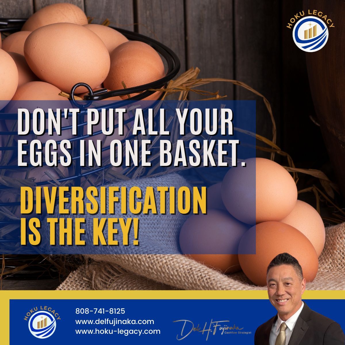 DelFujinaka's tweet photo. Do not put all your money in one basket, spread it across different asset classes and industries. #Diversification isn't just a strategy—it's a smart move when it comes to your investments!
#InvestmentDiversification #FinancialPlanning #hokulegacy
https://t.co/Xh0j7ToCNL https://t.co/UW2YohvVKb