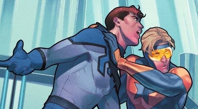 ─Beetle and Booster in Superman #16