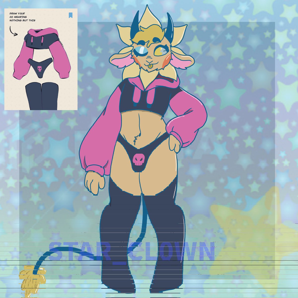 STAR_CL0WN's tweet photo. @Hina0126png MY PRICES GO FROM $10-$40!!  I can draw your ocs!! I take cashapp https://t.co/9Ta6s3R8RK