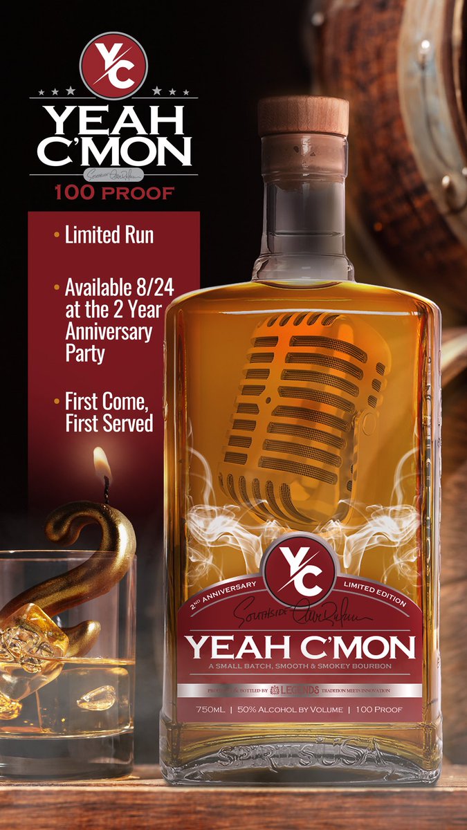 SouthsideSteve's tweet image. Get excited about 2 Year Anniversary for Yeah C'mon Bourbon Whisky by Legends! Get your tickets here - freshtix.com/events/2-year-…