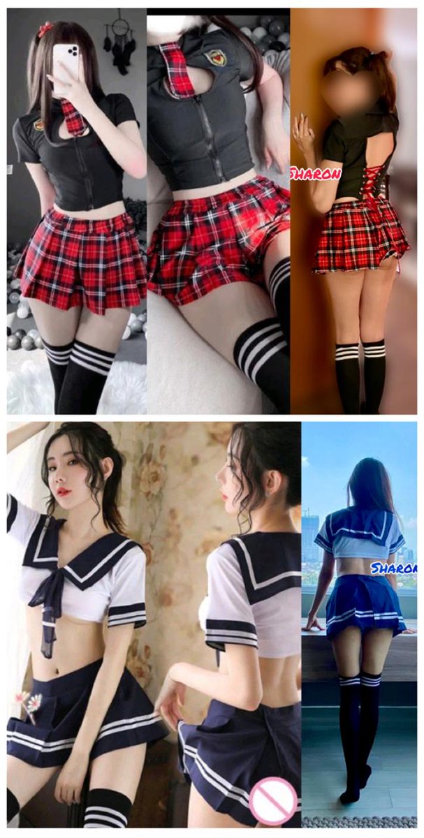 sharonripol's tweet photo. ¡Holi! Estoy vendiendo estos dos trajecitos NUEVOS... un bonito regalo para ti o tu pareja. Los míos me encantaron 😍. Info por DM 😘😘😘  PD: En tu compra te mando un bonus 😉😈 #cosplayers #Cosplay #cosplayphotography #colegiala #schoolgirl #sexystudent #colegialas #sexygirl https://t.co/4yCLoba3tF