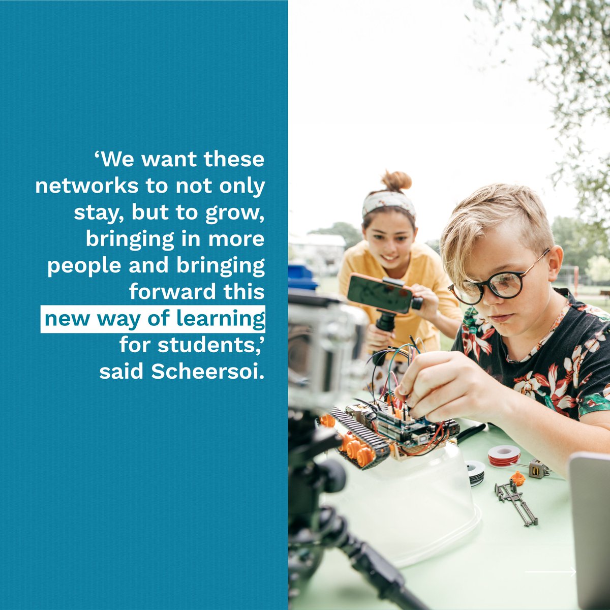 EUScienceInnov's tweet photo. Learning beyond the classroom – bringing science teaching into the real world. 

 Learn more ➡️ https://t.co/5zYWs3dQ9s 

 #ResearchImpactEU #HorizonMagazine