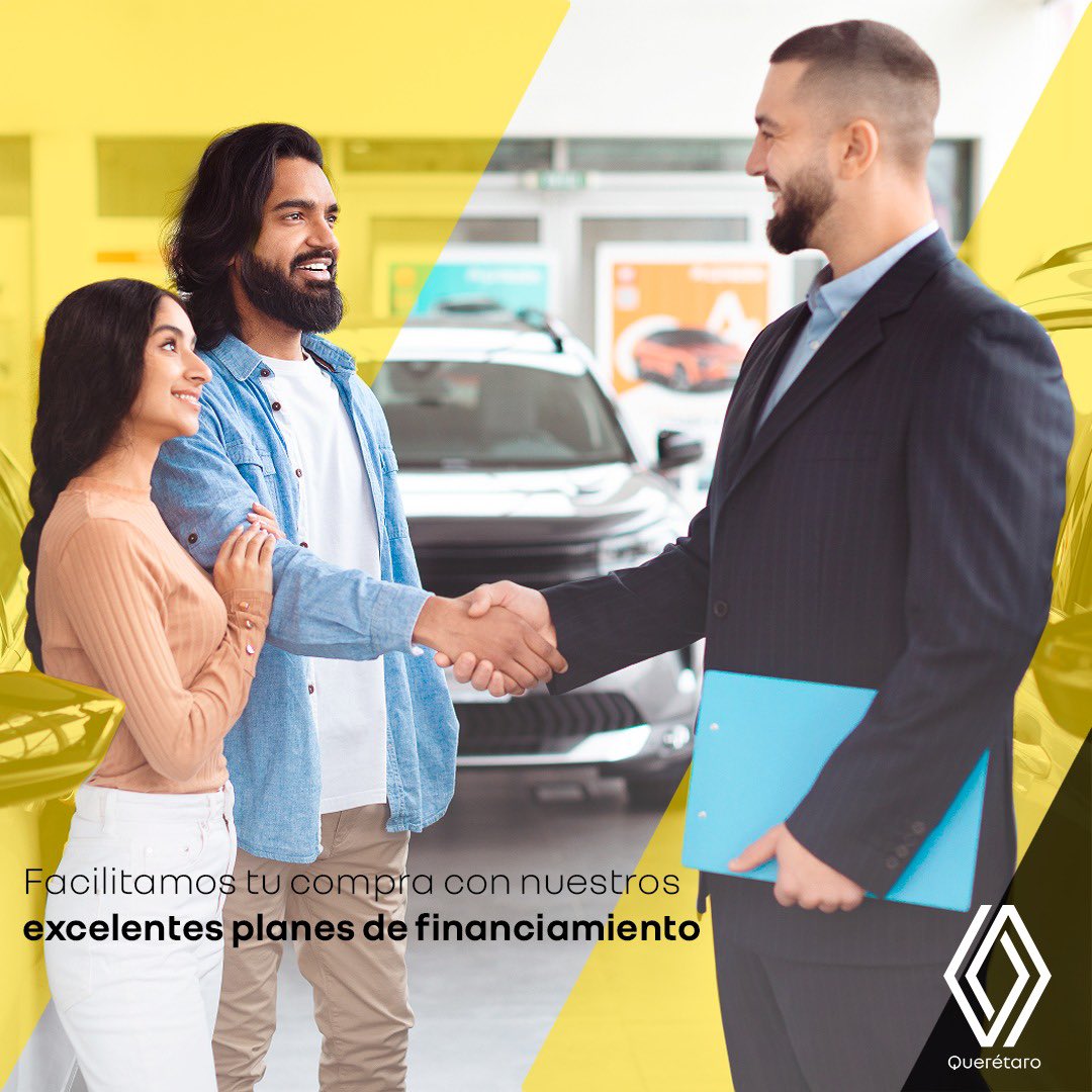 Renault_Qro's tweet photo. Llego el mes para hacer realidad tu sueño de estrenar un #Renault
Ven a conocer nuestros planes de financiamiento en #RenaultQuerétaro
✅Contamos con el plan ideal para ti 🚗
Cotiza 👉 https://t.co/iJsMJQDUVJ
#Renault
*Consulta términos y condiciones con tu asesor de ventas https://t.co/rtjs2vnIHg