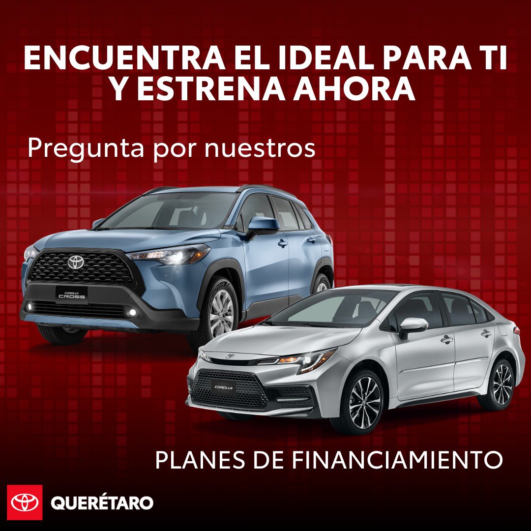 ToyotaQro's tweet photo. Estrenar un auto Toyota es una experiencia emocionante y gratificante por varias razones:
👉 Fiabilidad y Durabilidad
👉 Tecnología de Vanguardia
👉 Valor de Reventa
👉 Seguridad
👉 Economía de Combustible
👉 Experiencia de Conducción
📲 Informes: https://t.co/le9xzP15Bu https://t.co/JceNLuXxKd