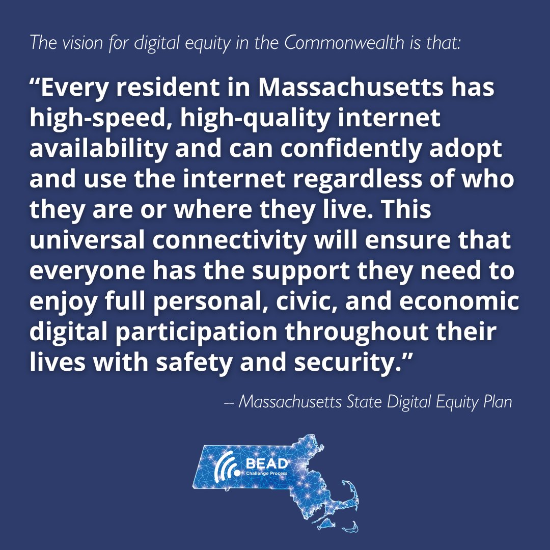 mblclibraries's tweet photo. ⌛️ Time is running out to participate in the @MassBroadband BEAD Challenge! 

As Community Anchor Institutions, #MALibraries can:

✅ Check that their locations are accurate
✅ Test internet speeds
✅ Assist patrons with filing challenges https://t.co/JNEZj1noyA