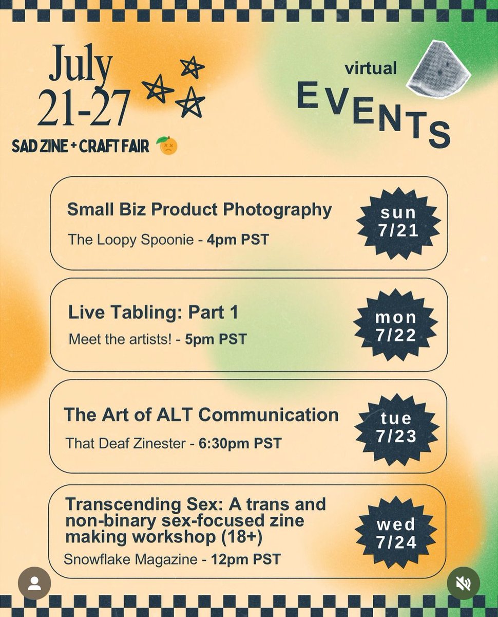 calmingcauldron's tweet photo. SAD Fair has been such a joy and pleasure to work with and we haven’t even started yet!!! Check out this week long virtual market  featuring sick and disabled artists from around the world. There will be virtual tables, live sessions, workshops, stim rooms, and other events all https://t.co/GWJBu6vAJA
