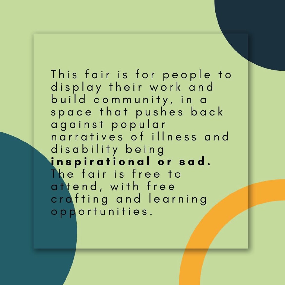 calmingcauldron's tweet photo. SAD Fair has been such a joy and pleasure to work with and we haven’t even started yet!!! Check out this week long virtual market  featuring sick and disabled artists from around the world. There will be virtual tables, live sessions, workshops, stim rooms, and other events all https://t.co/GWJBu6vAJA