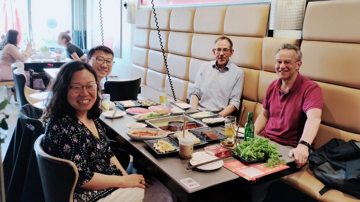 DouLetian's tweet photo. And a memorable trip to TU/e hosted by profs. Rene Janssen and Shuxia Tao, followed by Next Gen PV conf @maloima @ProtesescuGroup. Happy to reconnect with the inventor of PCBM - prof. Kees Hummelen!  Now heading to Cologne to conclude my sabbatical stay and ready to go home! https://t.co/oLnZf89oHL