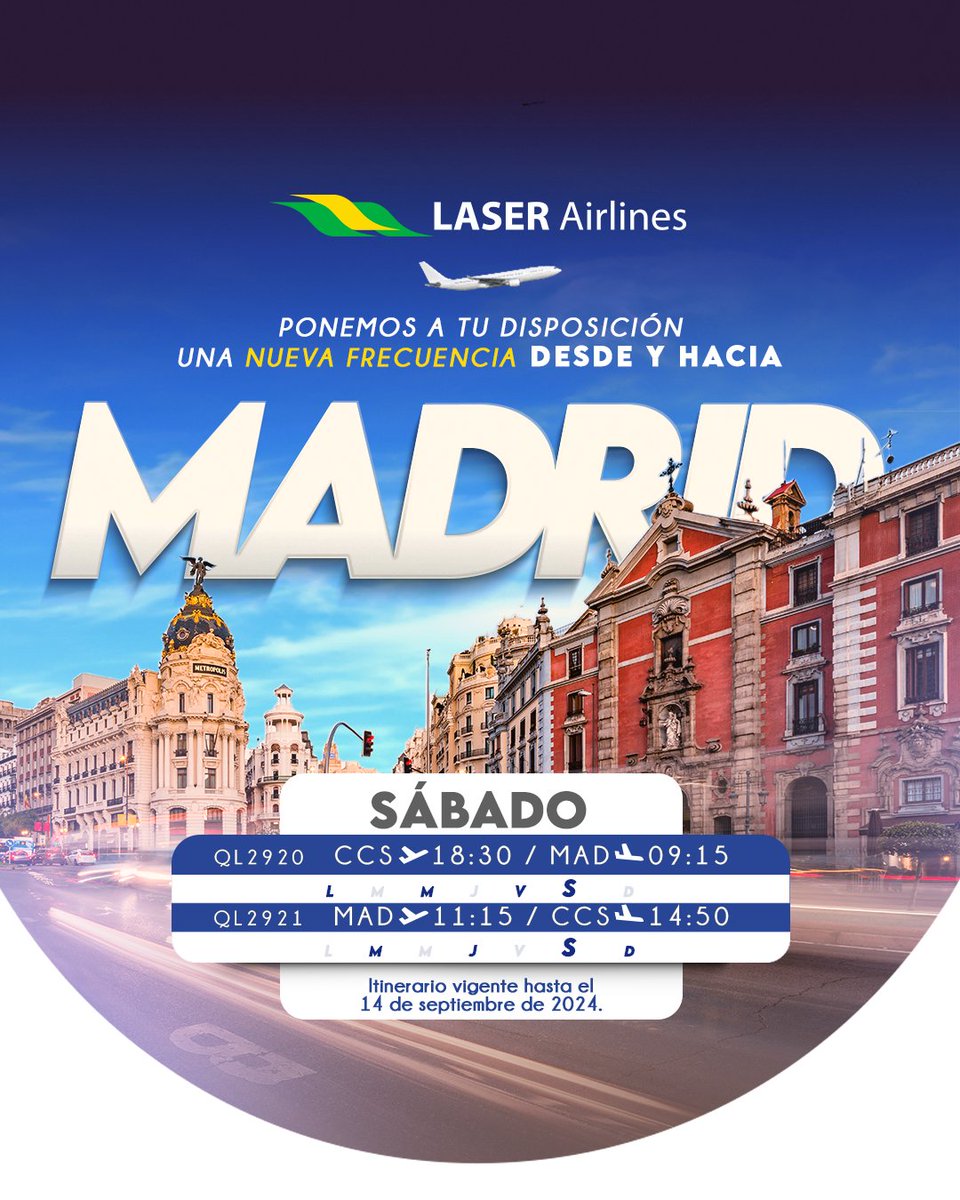 Laser Airlines tweet media
